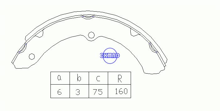 TOYOTA DYNA TOYOACE COASTER Drum Brake shoes OEM:04495-36090 K2295 GS7085, OK-BS284R